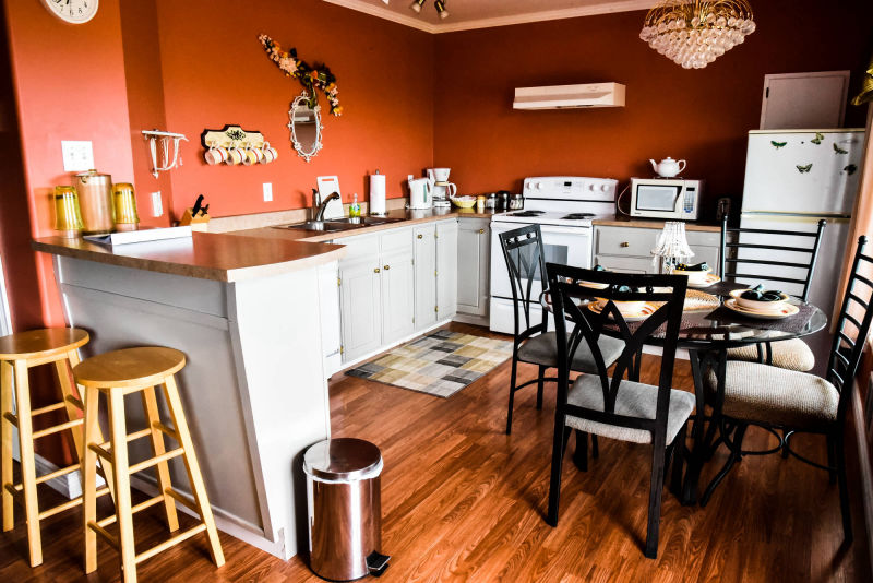 Brent Cottage Living Room and Fireplace